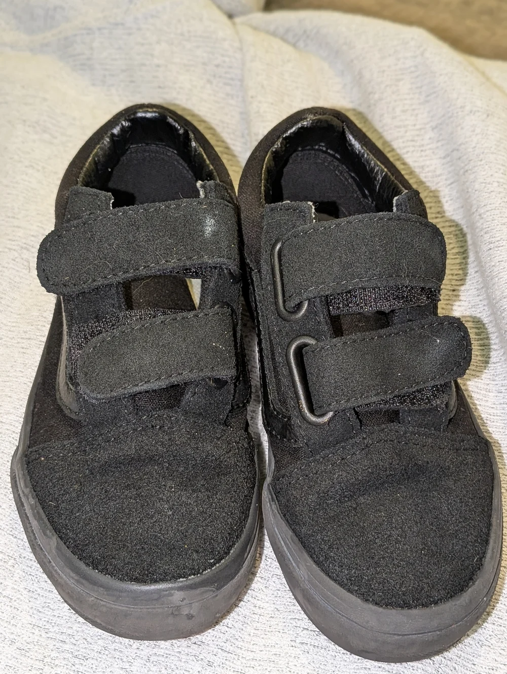 Vans Little Kids Old Skool V Shoe - Blackout - Picture 2 of 8